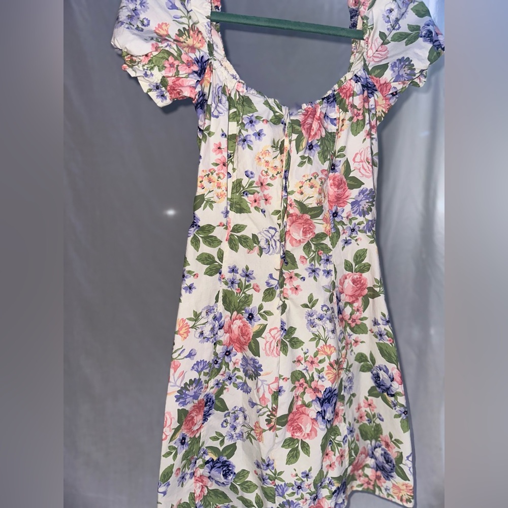 Floral lace up dress😍😍